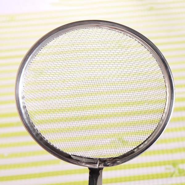 Stainless steel filter spoon with clip for oil frying. Stainless steel filter spoon with clip for oil frying.